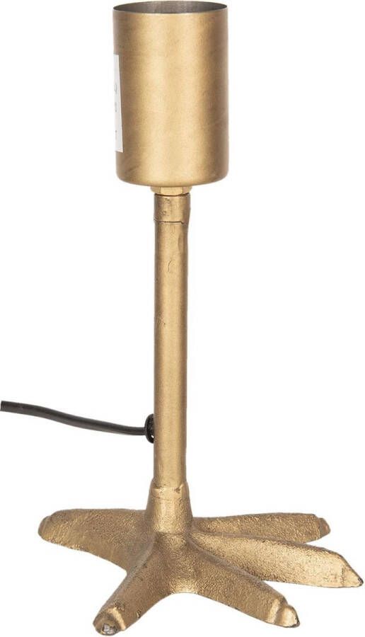 Clayre & Eef Lampenvoet Tafellamp 6LMP625 14*14*20 cm Goudkleurig Kunststof Lampvoet
