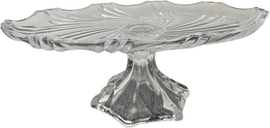 Clayre & Eef LeJoy glazen schaal cristal serveerschaal fruitschaal snoepschaal home decoratie luxe design