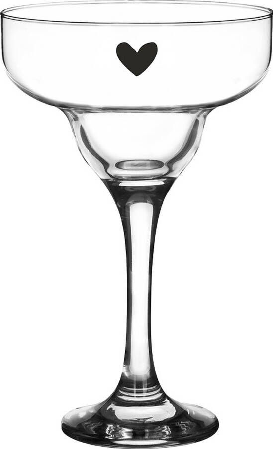 Clayre & Eef Martiniglas 200 ml Glas Hart Wijnglas Champagneglas Martiniglas