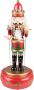 Clayre & Eef Muziekdoos Notenkraker 33 cm Rood Groen Kunststof Kerstdecoratie Beeld Decoratief Figuur Decoratieve Accessoires - Thumbnail 1