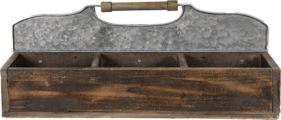 Clayre & Eef Opbergkist 60x32x22 cm Bruin Hout Rechthoek Plantenhouder