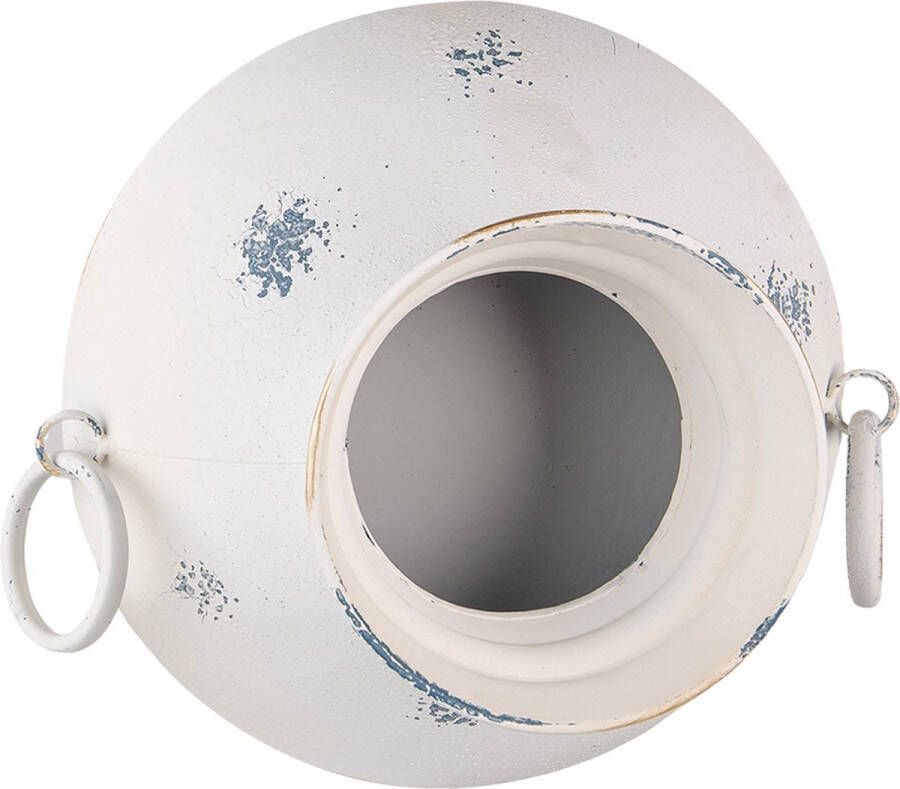 Clayre & Eef Bloempot 31x13x28 cm Beige Ijzer Plantenpot Beige Plantenpot