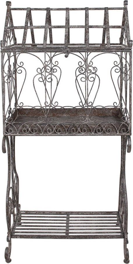 Clayre & Eef Planthouder 48x36x102 cm Bruin IJzer Plantenstandaard