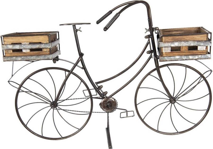 Clayre & Eef Planthouder fiets 85x30x58 cm Bruin Ijzer Fiets
