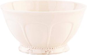 Clayre & Eef Soepkom Ø 14x7 cm Beige Keramiek Rond Serveerkom Kommen Rijstkom