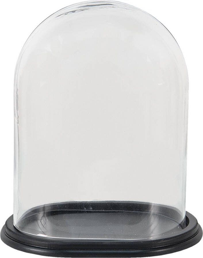 Clayre & Eef Stolp 23x16x27 cm Hout Glas Glazen Stolp