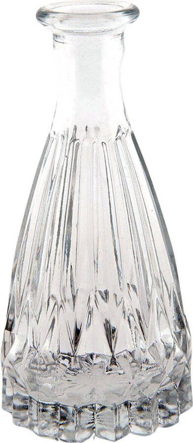 Clayre & Eef Vaas Ø 7x15 cm Glas Glazen Vaas