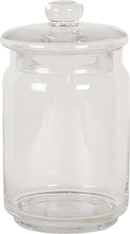 Clayre & Eef Transparente Voorraadpot met deksel Ø 11*20 cm 6GL2792
