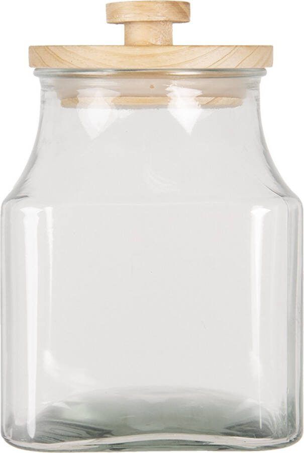 Clayre & Eef Transparente Voorraadpot Ø 15*23 cm 2800 ml 6GL3004
