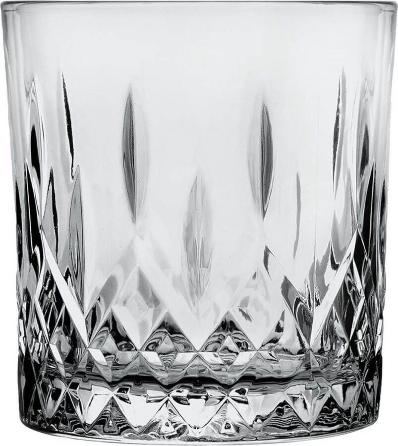 Clayre & Eef Waterglas 280 ml Grijs Glas Drinkbeker Grijs Drinkbeker