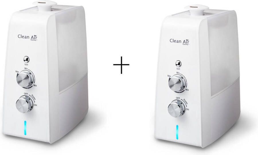 Clean Air Optima 2 stuks CA-602 Luchtbevochtiger met Ionisator en Aromatherapie