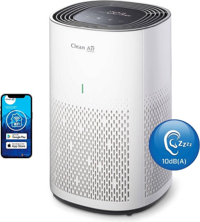 Clean Air Optima CA-505 Smart Intelligente HEPA Ionisator Luchtreiniger 360° Airflow Extreem stil met sleepmode!