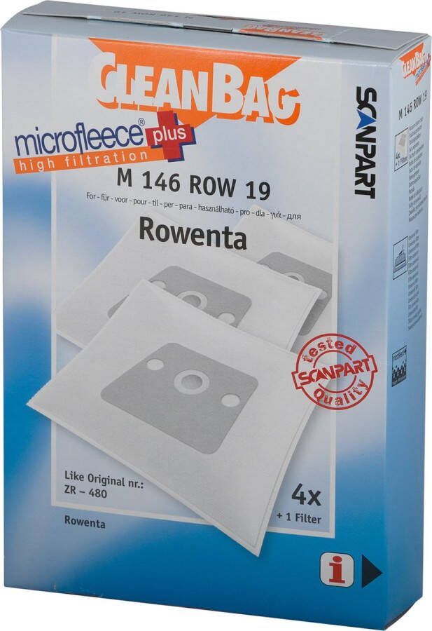 Cleanbag stofzuigerzakken voor Rowenta ZR-480