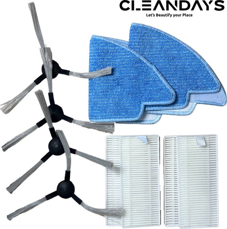 CleanDays D3-300MAX Accessoiresset Onderhoudsset Geschikt voor de D3-300MAX Robotstofzuiger