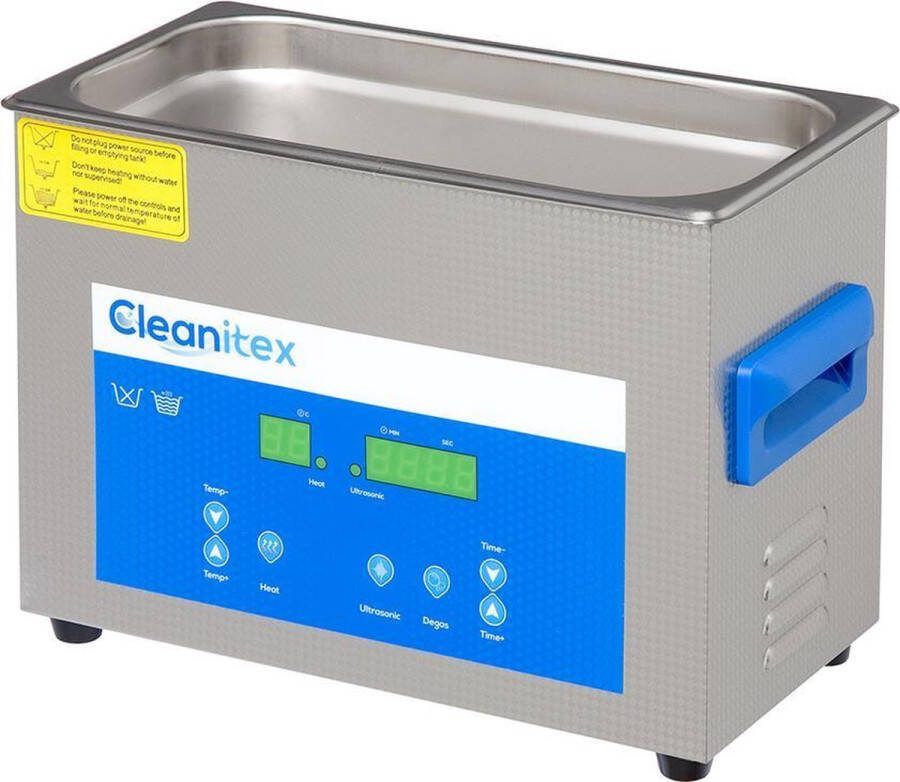 Cleanitex CXD4 4 liter set Ultrasoon reiniger met een krachtige reiniging (Ultrasoonbad ultrasoon baden reinigingsbad ultrasone reiniger carburateur reinigers ultrasonic cleaner injectoren brillen apparaat pedicure)