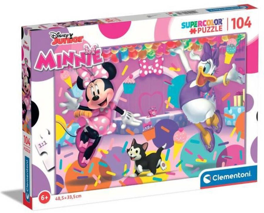 Clementoni Disney Junior Minnie Supercolor legpuzzel 104 stukjes