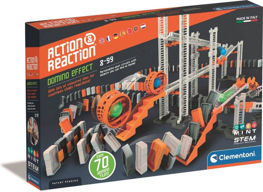 Clementoni Wetenschap & Spel Action&Reaction Domino Effect 8-99 jaar 59305
