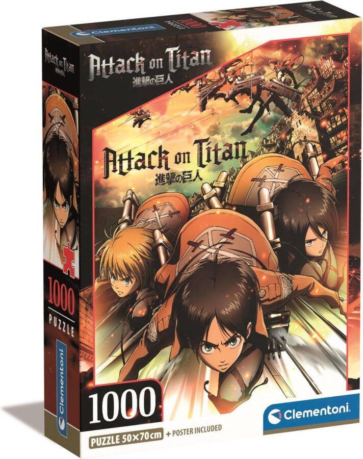 Clementoni ANIME ATTACK ON TITAN 1000 PC PUZZLE 1