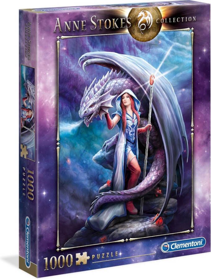 Clementoni Anne Stokes Puzzel Collectie Dragon Mage 1000 Stukjes puzzel volwassenen