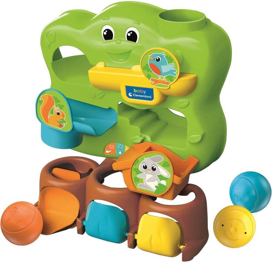 Clementoni Baby Ballenboom Activity Center Ballenbaan met 3 Speelballen Speelgoed voor Kinderen vanaf 1 jaar
