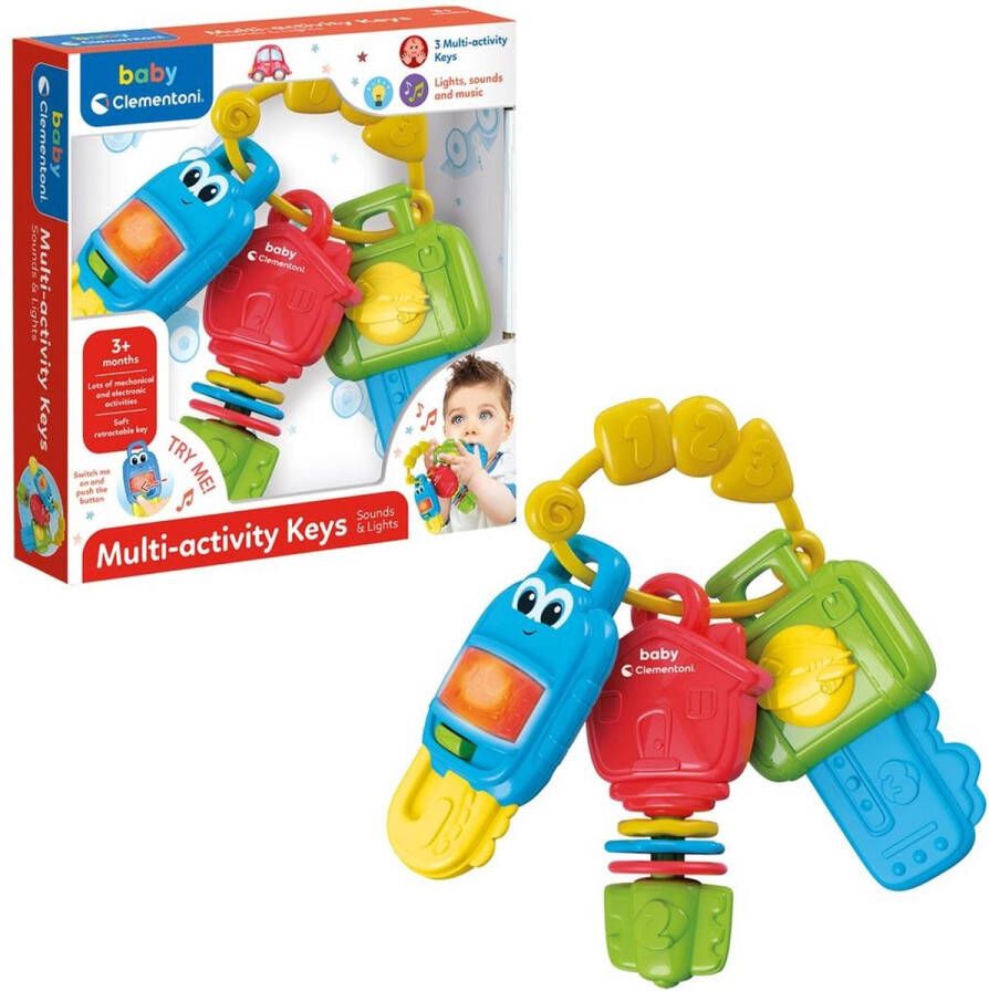 Clementoni Baby Elektrische sleutels Educatief speelgoed Vanaf 3 maanden
