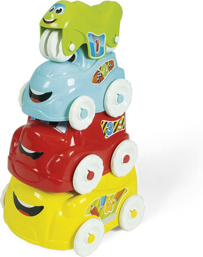 Clementoni Baby Fun Vehicles Speelgoed Auto Verschillende Voertuigen 3 Auto s en 1 Motor 1-3 jaar