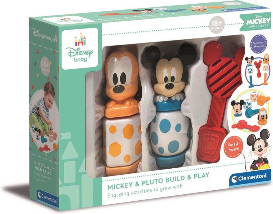 Clementoni Baby Mickey Bouw en Speel Educatief Speelgoed voor kinderen 18+ maanden 17814