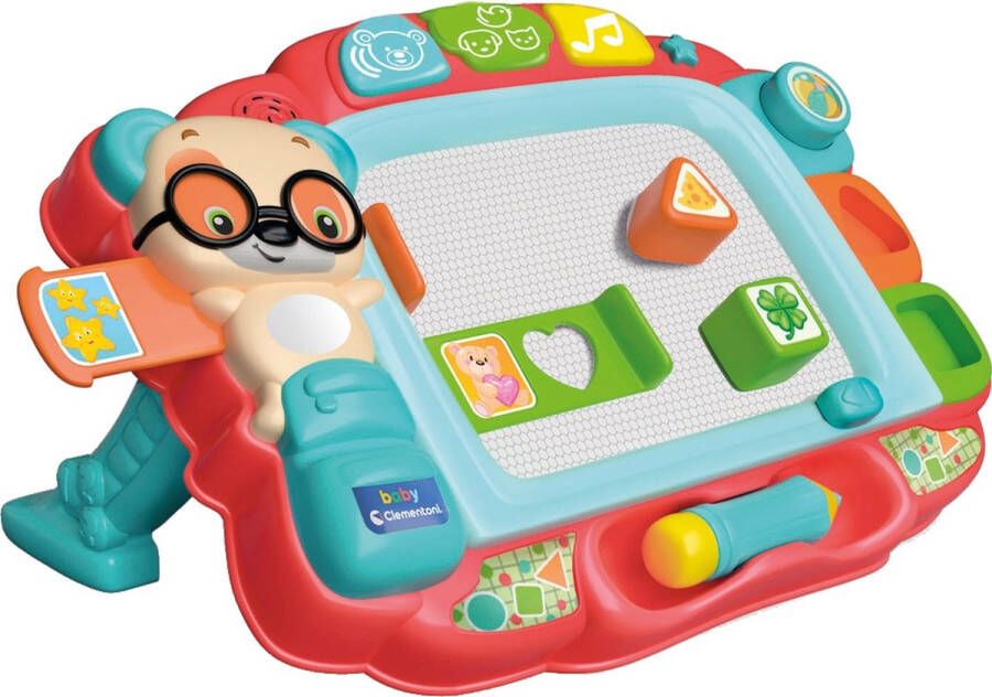 Clementoni Baby Schoolbord Babyspeelgoed Tekenbord Magnetisch tekenbord Vanaf 18 maanden