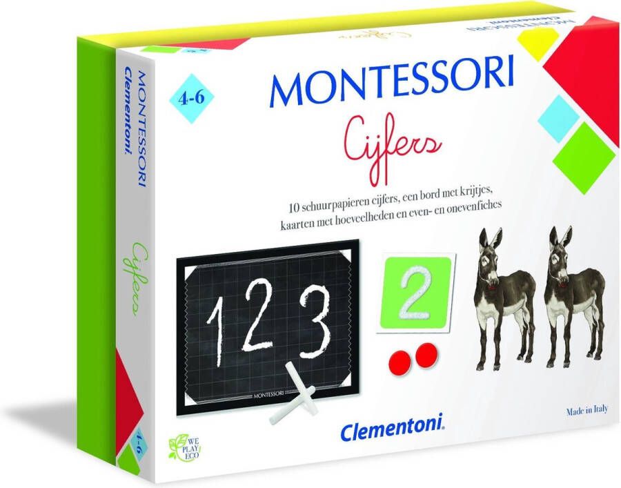 Clementoni Cijfers Montessori educatief spel montessori speelgoed 4 jaar