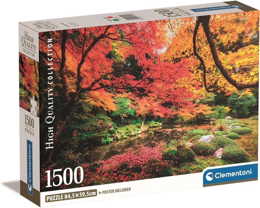 Clementoni Puzzel 1500 Stukjes Kleurrijk bos Compacte doos Puzzel Voor Volwassenen