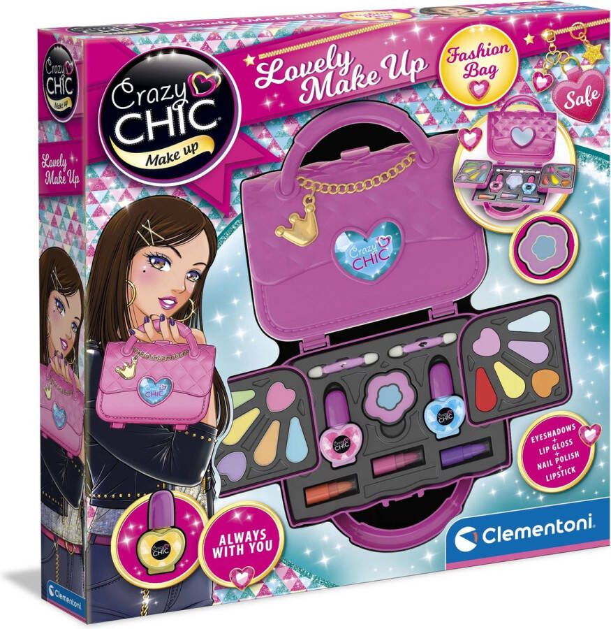 Clementoni Crazy Chic Make-Uptas speelgoedmake-up make-up voor kinderen