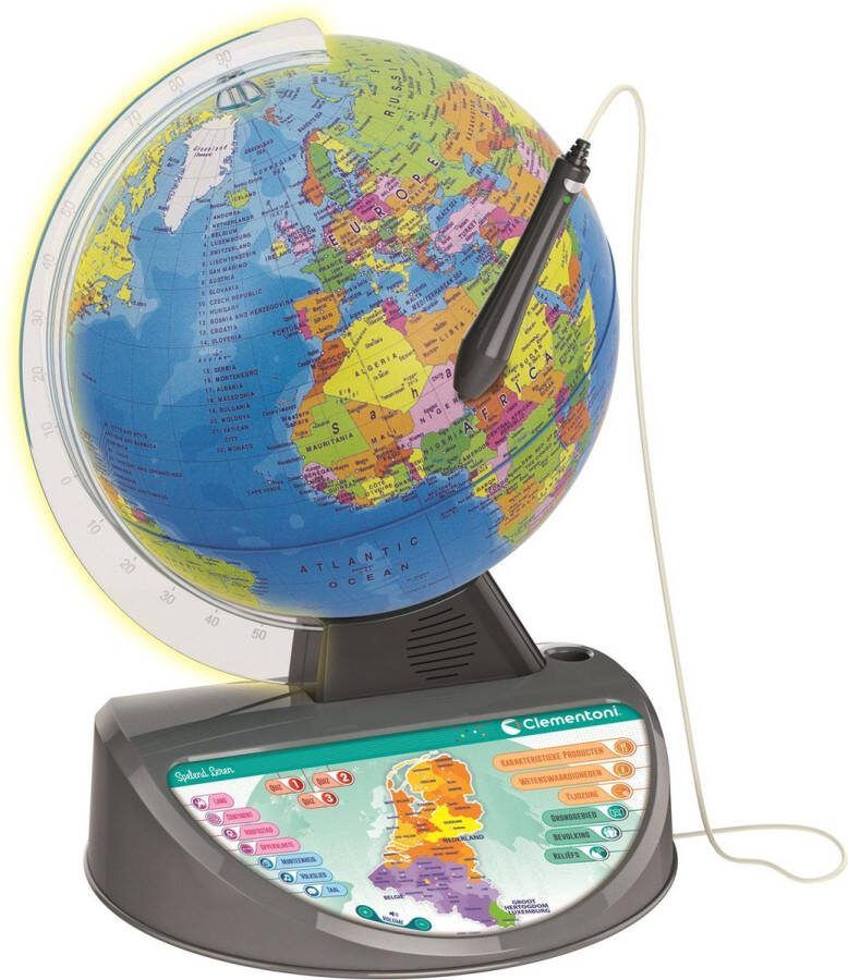 Clementoni Education Interactieve Wereldbol met Verlichting Educatief Speelgoed 7-12 Jaar