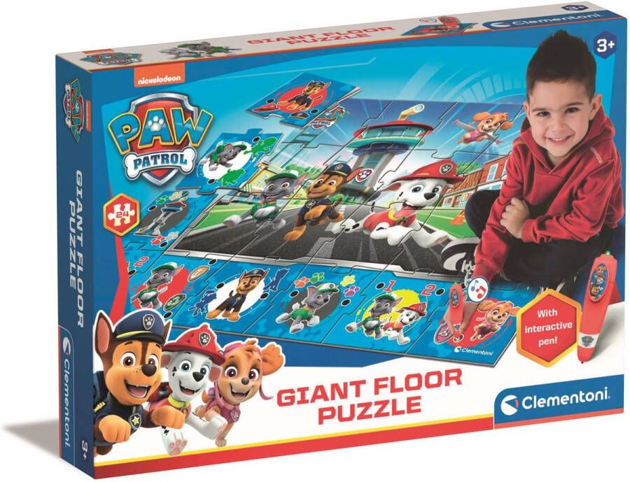 Clementoni Paw Patrol Kinderpuzzel Grote Vloerpuzzel Interactief Vanaf 3 jaar