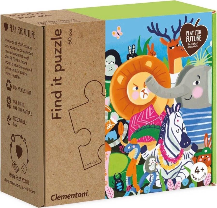 Clementoni Find It Together Legpuzzel 2-in-1 60 Stukjes puzzels kinderen