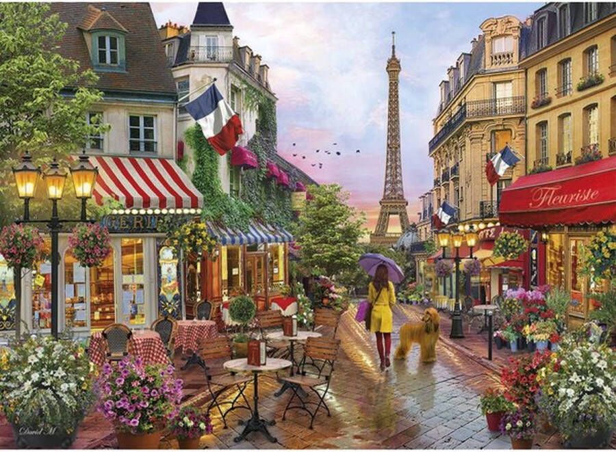 Clementoni Flowers In Paris puzzel 1000 stukjes Legpuzzel