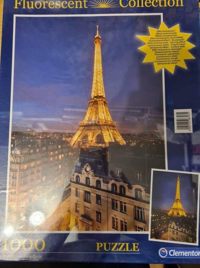 Clementoni Fluorescent Puzzel Eiffeltoren Parijs