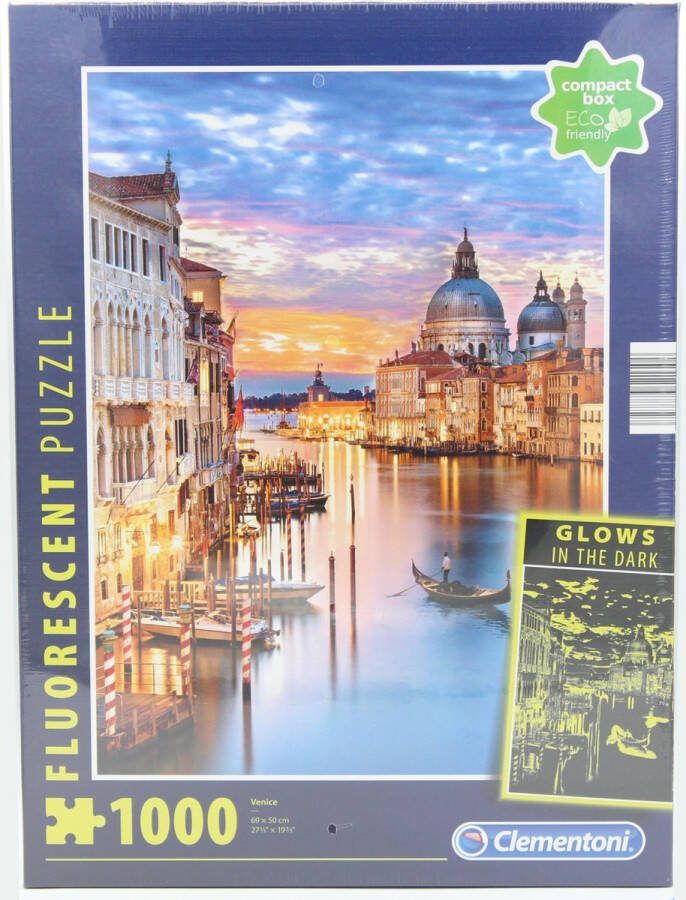 Clementoni Fluorescent Puzzel Venetie 1000 stukjes Venice Glow in the Dark Puzzle 1000 pcs
