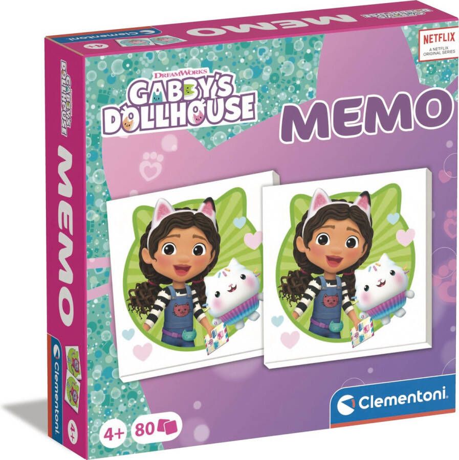Clementoni Gabby s Dollhouse Memoryspel Kaartspel Vanaf 4 jaar