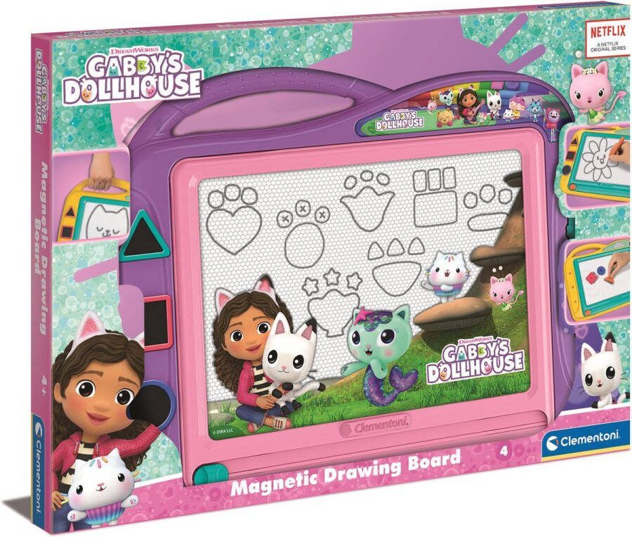 Clementoni Gabby s Poppenhuis Magnetisch Tekenbord Het Creatieve Cadeautje Vanaf 4 jaar