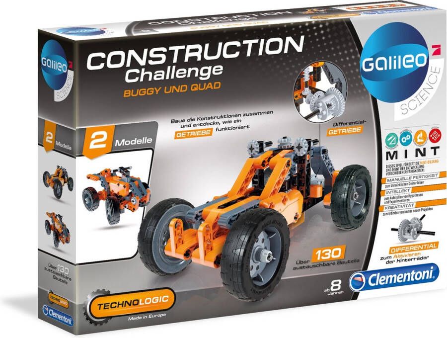 Clementoni Galileo Technologic Construction Challenge Buggy & Quad