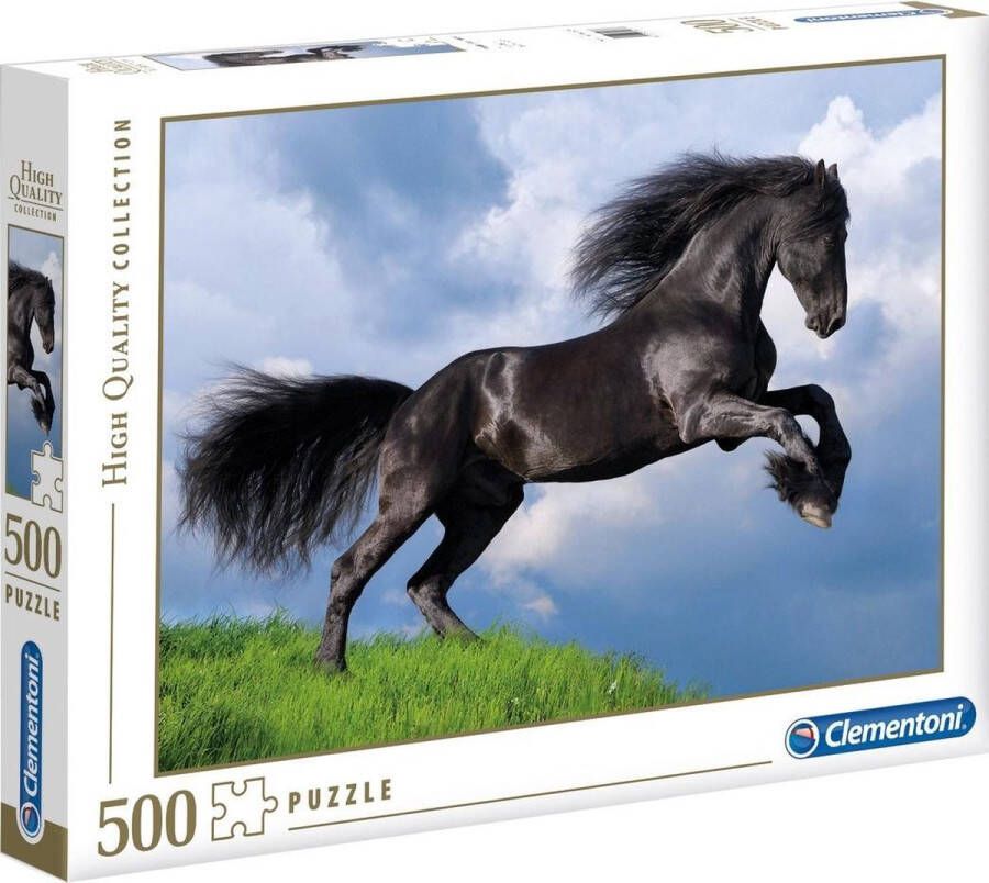 Clementoni Puzzel 500 Stukjes High Quality Collection Black Horse Puzzel Voor Volwassenen en Kinderen 14-99 jaar 35071