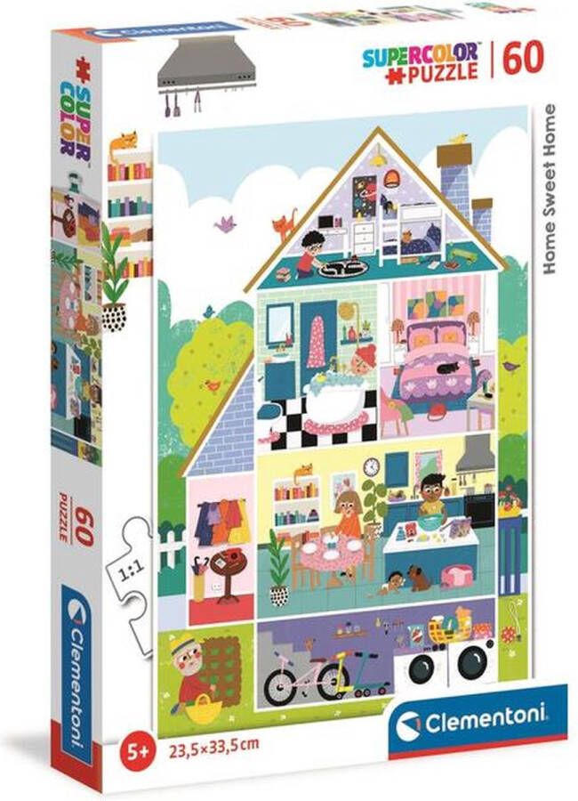 Clementoni HOME SWEET HOME PUZZEL 60 STUKJES