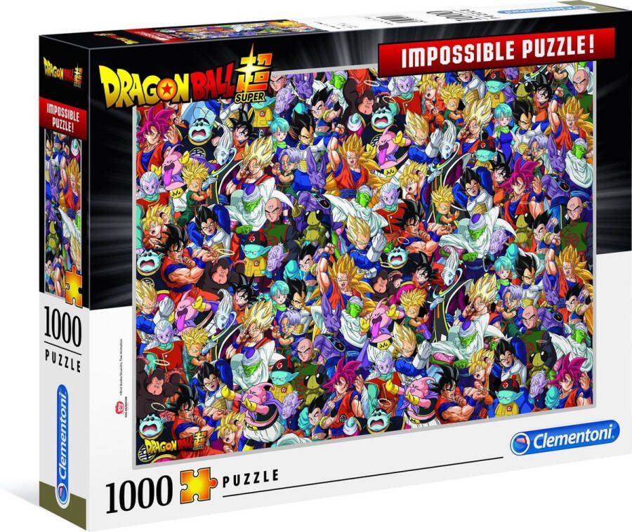 Clementoni Impossible Legpuzzel Dragon Ball 1000 stukjes puzzel volwassenen