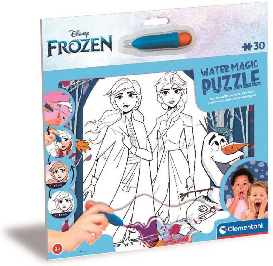 Clementoni Kinderpuzzels Water Magic Frozen Ii 30 Stukjes Puzzel 30 Stukjes 3-5 jaar 22705