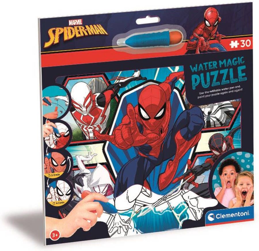 Clementoni Kinderpuzzels Water Magic Marvel Spiderman Puzzel 30 Stukjes 3-5 jaar 22706