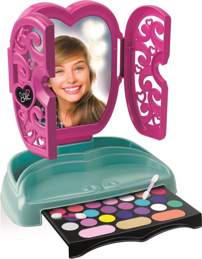 Clementoni Crazy Chic Make-up Spiegel Make-up Kinderen Speelgoed Kaptafel Kinderen Vanaf 6 jaar