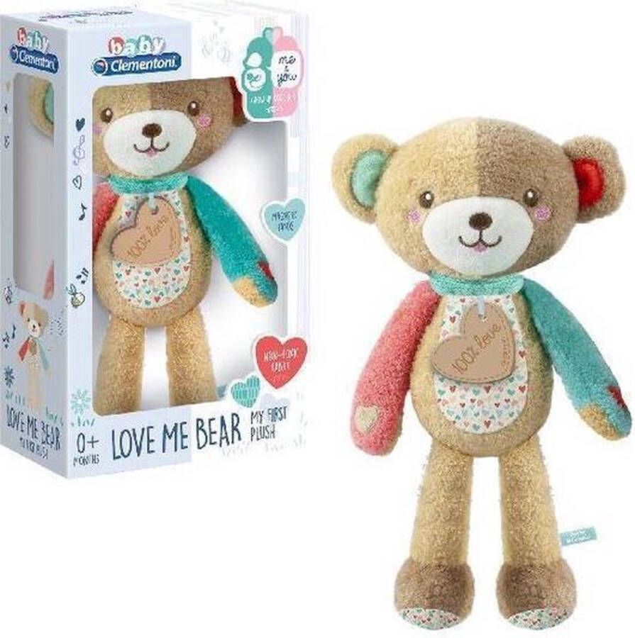 Clementoni Knuffelbeer Play With Me Bruin 32 Cm Pluche Bruin