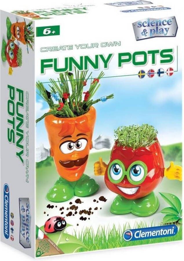 Clementoni Knutselset Funny Pots Junior 10-delig