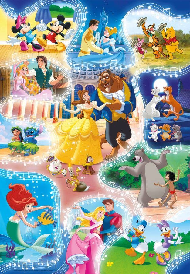 Clementoni legpuzzel Disney junior 35 cm karton 104 stukjes