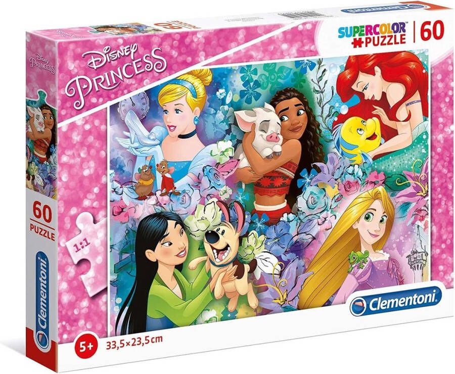 Clementoni Legpuzzel Disney Princess Dieren 60 Stukjes